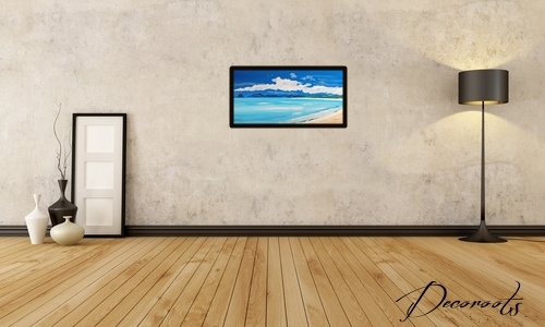 affiche cadre poster photo art plage mer marine